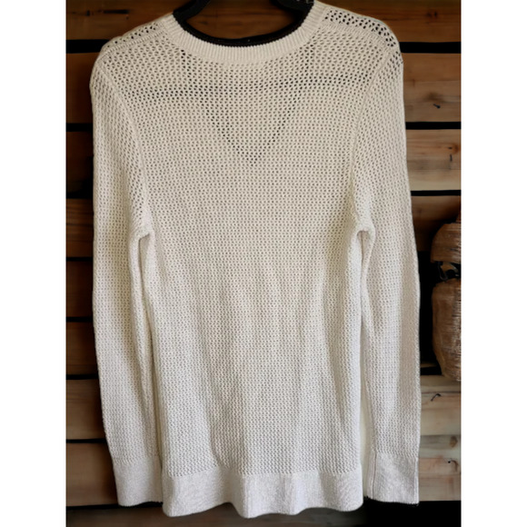 (60% OFF) NWT Rag & Bone ELIZABETH Mesh VNeck Chunky Sweater MSRP $375 STRETCHES - Picture 4 of 4